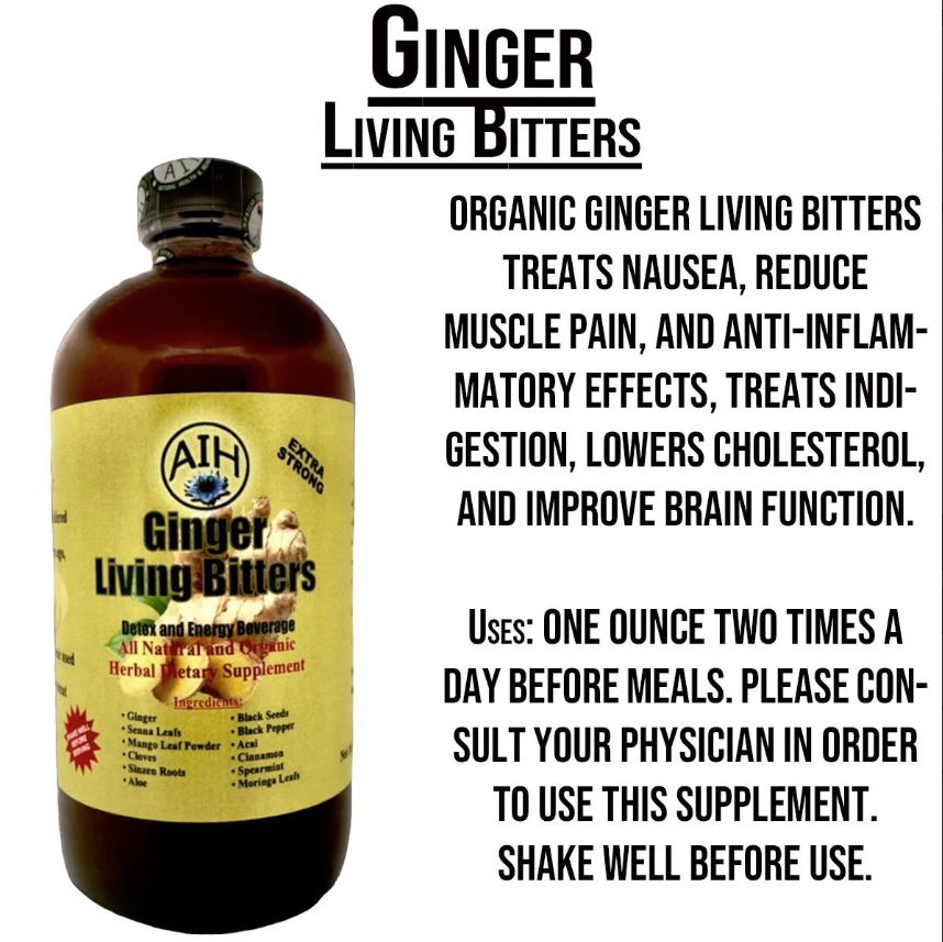 Ginger Living Bitters -16 oz
