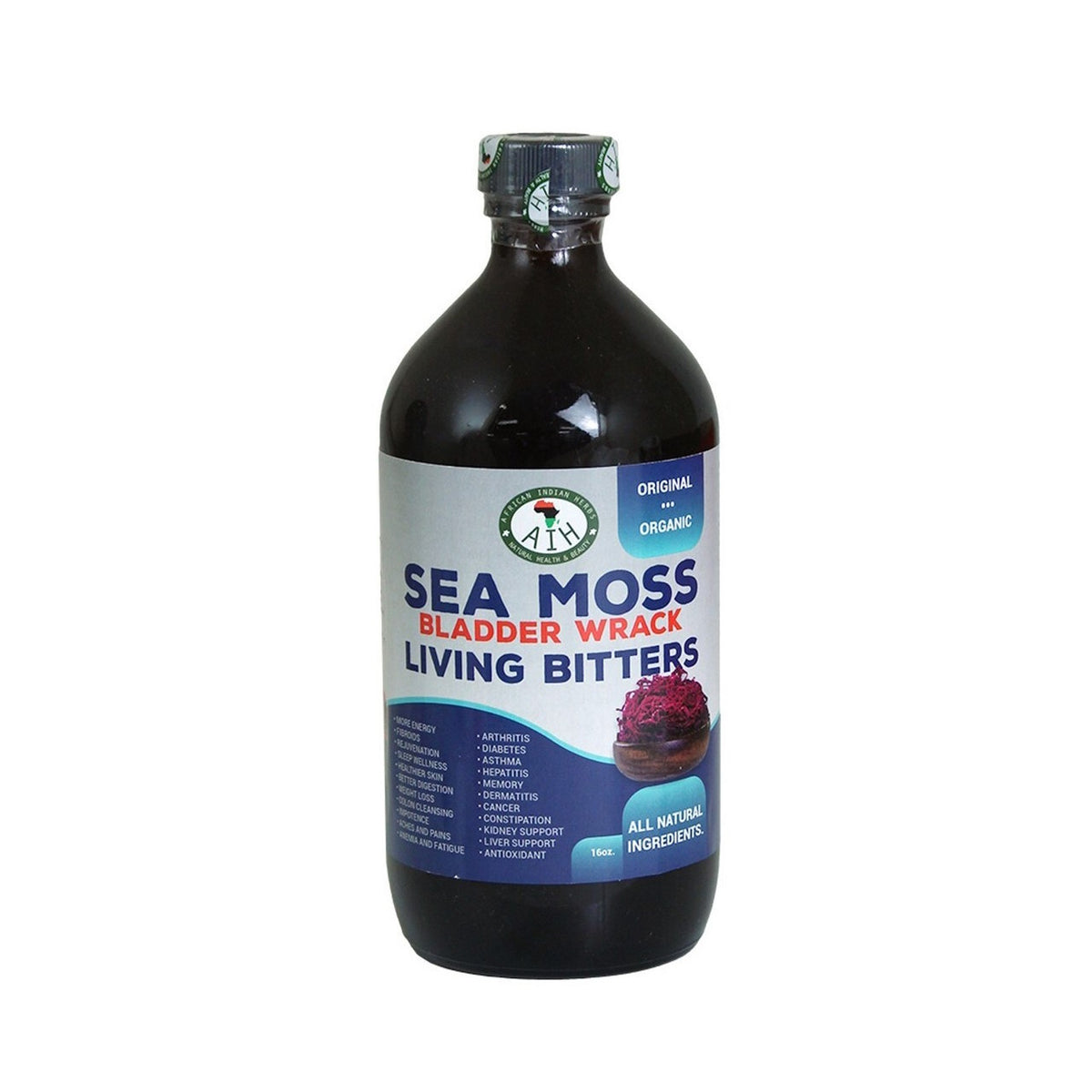 Sea Moss Bladder Wrack Living Bitters -16 oz